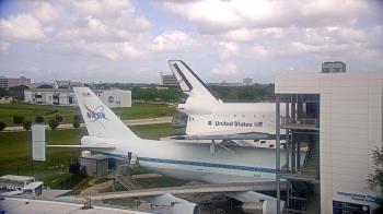 Weather camera view of Space Center Houston.