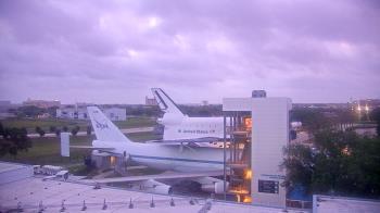 Weather camera view of Space Center Houston.