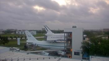 Weather camera view of Space Center Houston.