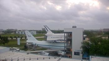 Weather camera view of Space Center Houston.