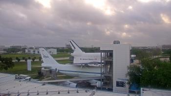 Weather camera view of Space Center Houston.