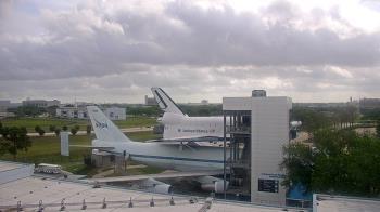 Weather camera view of Space Center Houston.