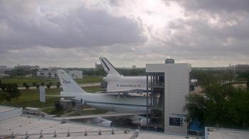 Weather camera view of Space Center Houston.