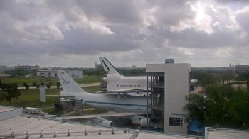 Weather camera view of Space Center Houston.