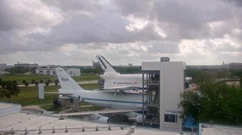 Weather camera view of Space Center Houston.