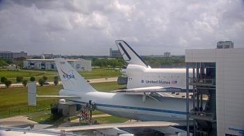 Weather camera view of Space Center Houston.