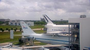 Weather camera view of Space Center Houston.