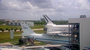 Weather camera view of Space Center Houston.
