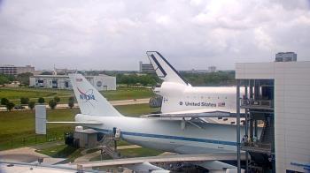 Weather camera view of Space Center Houston.