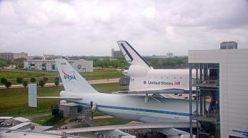 Weather camera view of Space Center Houston.
