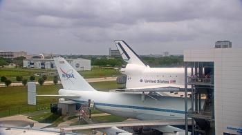 Weather camera view of Space Center Houston.