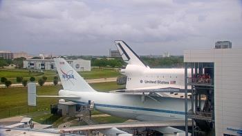 Weather camera view of Space Center Houston.