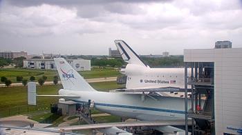 Weather camera view of Space Center Houston.