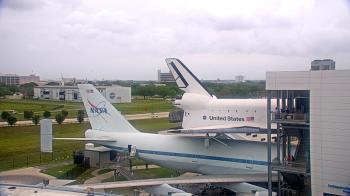 Weather camera view of Space Center Houston.