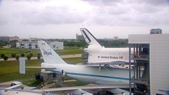 Weather camera view of Space Center Houston.