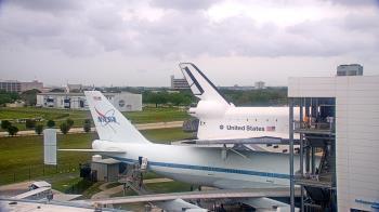 Weather camera view of Space Center Houston.