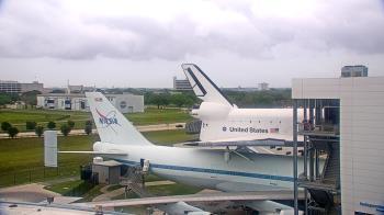 Weather camera view of Space Center Houston.
