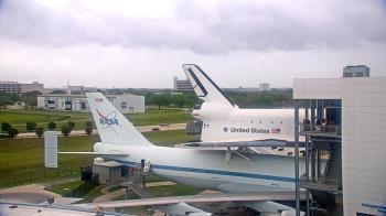 Weather camera view of Space Center Houston.