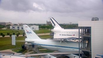 Weather camera view of Space Center Houston.