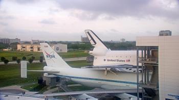 Weather camera view of Space Center Houston.