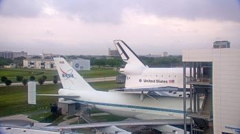 Weather camera view of Space Center Houston.