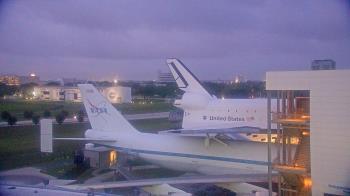 Weather camera view of Space Center Houston.