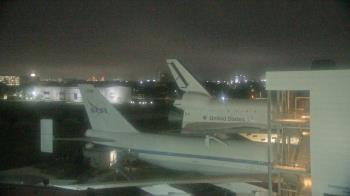 Weather camera view of Space Center Houston.