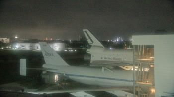 Weather camera view of Space Center Houston.