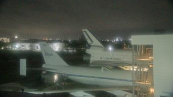 Weather camera view of Space Center Houston.