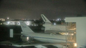 Weather camera view of Space Center Houston.