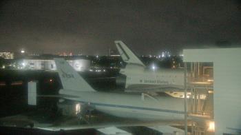 Weather camera view of Space Center Houston.