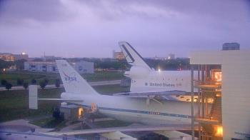 Weather camera view of Space Center Houston.