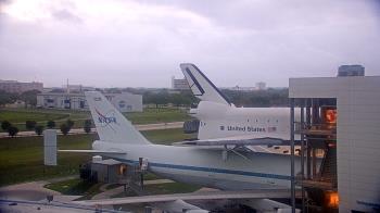 Weather camera view of Space Center Houston.