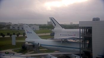 Weather camera view of Space Center Houston.
