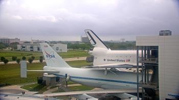 Weather camera view of Space Center Houston.