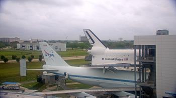 Weather camera view of Space Center Houston.