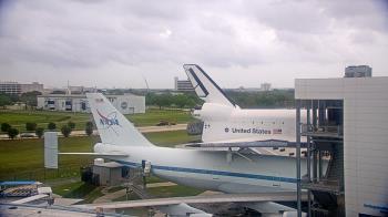 Weather camera view of Space Center Houston.