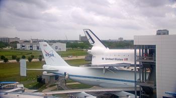 Weather camera view of Space Center Houston.