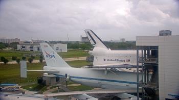 Weather camera view of Space Center Houston.