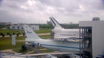 Weather camera view of Space Center Houston.
