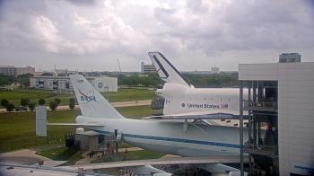 Weather camera view of Space Center Houston.