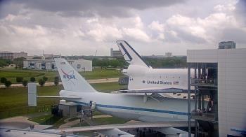Weather camera view of Space Center Houston.