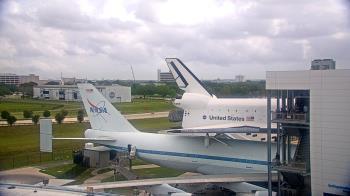 Weather camera view of Space Center Houston.