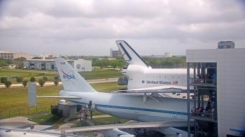 Weather camera view of Space Center Houston.