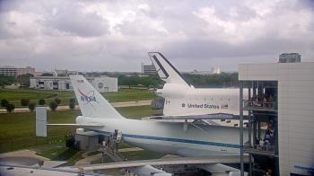 Weather camera view of Space Center Houston.