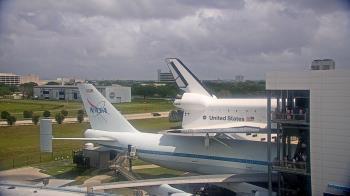 Weather camera view of Space Center Houston.