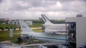 Weather camera view of Space Center Houston.