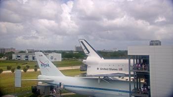Weather camera view of Space Center Houston.