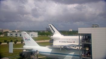 Weather camera view of Space Center Houston.