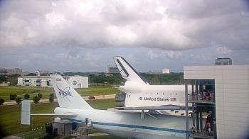 Weather camera view of Space Center Houston.